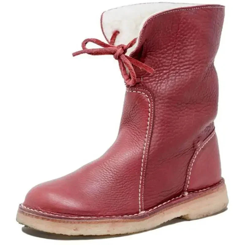 Sophie Botas Quentes Femininas Forradas – Botas Elegantes Antiderrapantes com Forro de Pêlo Sintético