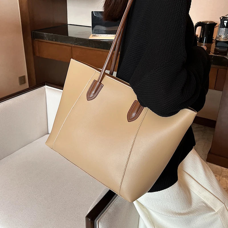 Jivika Sac à Main Femme – Grand Fourre-Tout en Simili Cuir avec Compartiment Spacieux & Poches Intérieures
