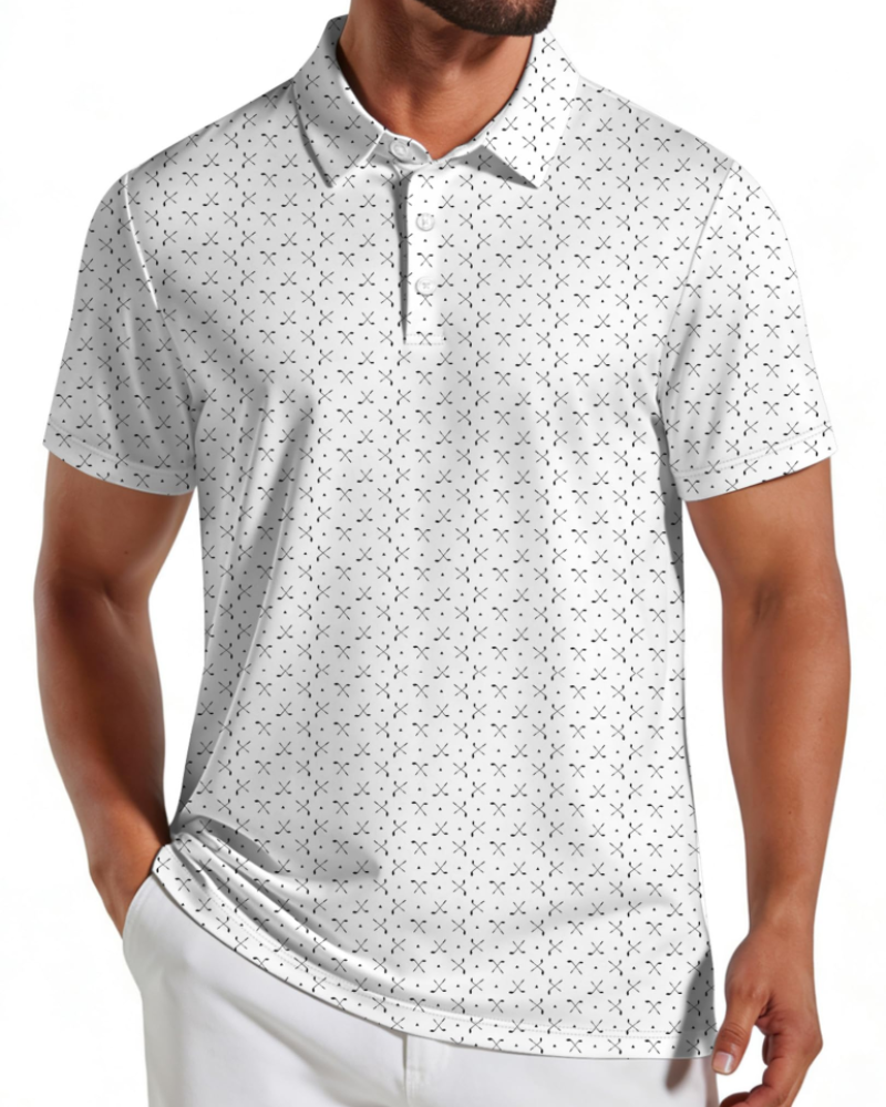 Nicolas Polo Herren – Polo Golf Schnell trocknend, Stretch & Atmungsaktiv UPF30+