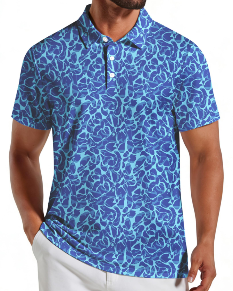 Nicolas Polo Herren – Polo Golf Schnell trocknend, Stretch & Atmungsaktiv UPF30+