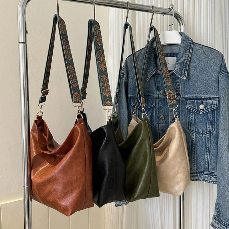 Zaria Ženska Torba – Elegantna Kožna Torba s Remenom u Vintage Stilu Autentična