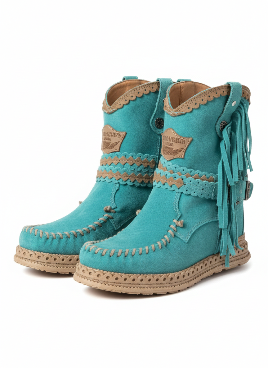 Sherine damesko i semsket skinn – komfortable joggesko med støtdempende og sklisåle