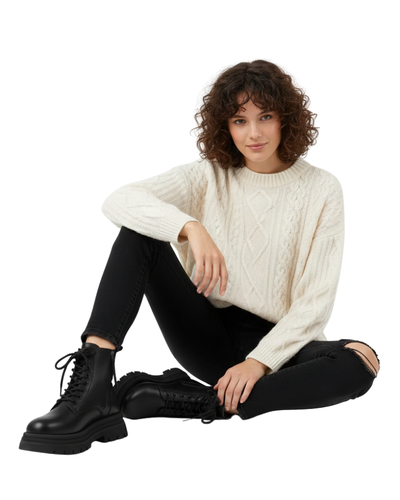 Madeline Naisten Nauhakengät – Paksu Vakaa Pohja, Taistelutyyli & Kaupunkimainen Ulkonäkö