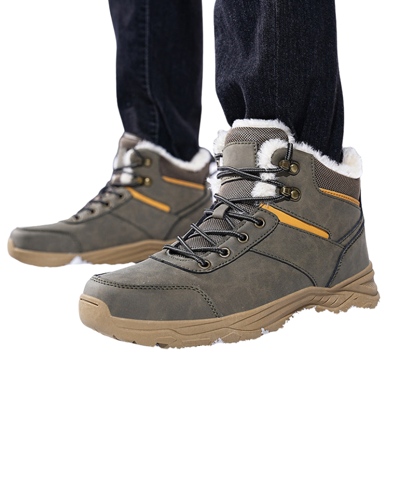 Angelo Męskie Buty Zimowe – Ciepła Podszewka z Sztucznego Futra i Podeszwa Antypoślizgowa