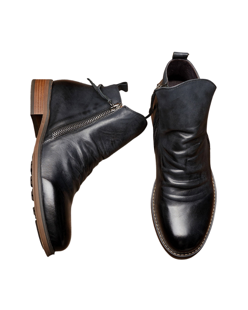 Daniel Bocanci pentru bărbați cu fermoar – Cizme moderne elegante cu siluetă ajustată și versatilă