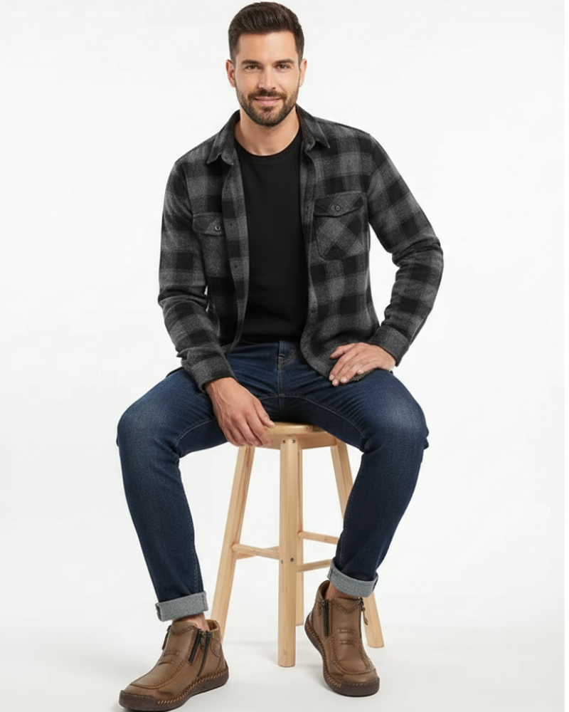 Παπούτσια Quinn Ανδρικά με Ορθοπεδική Στήριξη – Πλευρικό Φερμουάρ, Μακράς Διάρκειας Άνεση & Κομψό Στυλ