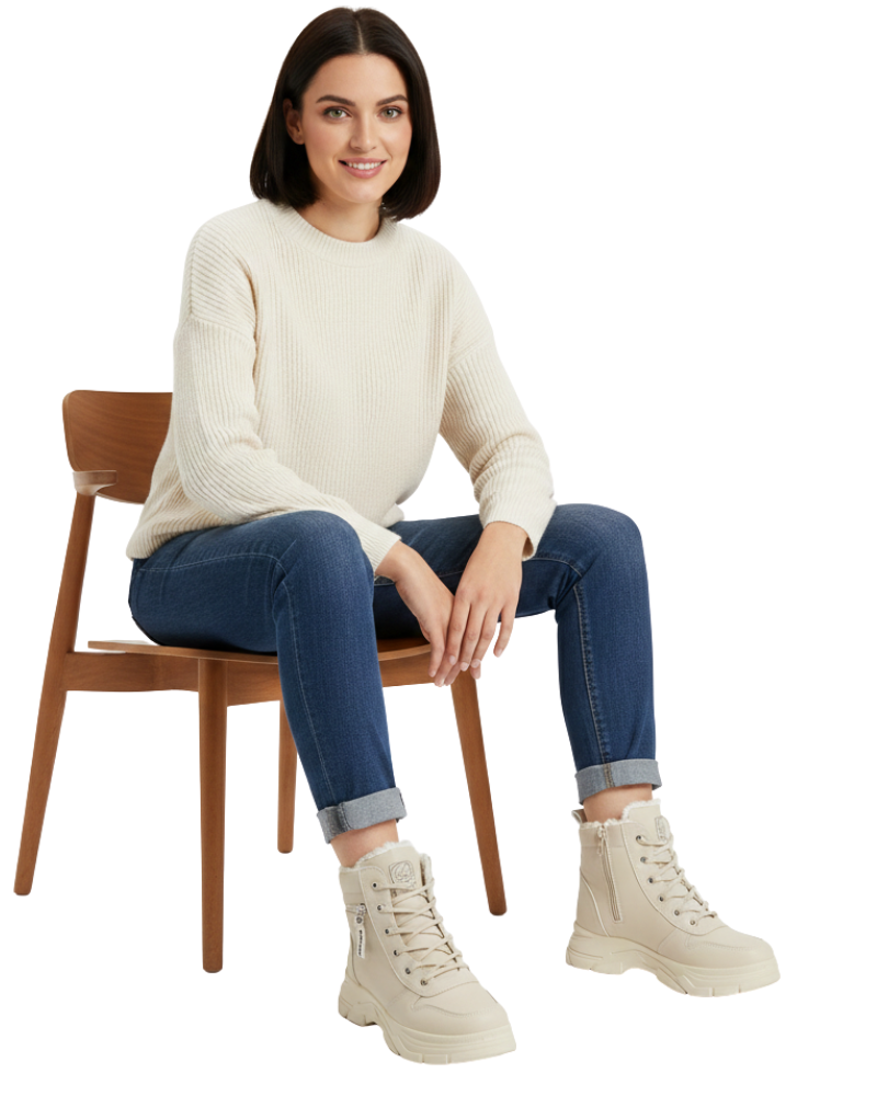 Μποτάκια Haimee Άνεσης για Γυναίκες – Ζεστή Επένδυση, Αντιολισθητική Σόλα & Κομψή Γραμμή