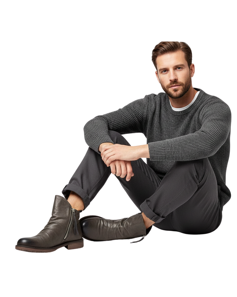 Daniel Bocanci pentru bărbați cu fermoar – Cizme moderne elegante cu siluetă ajustată și versatilă