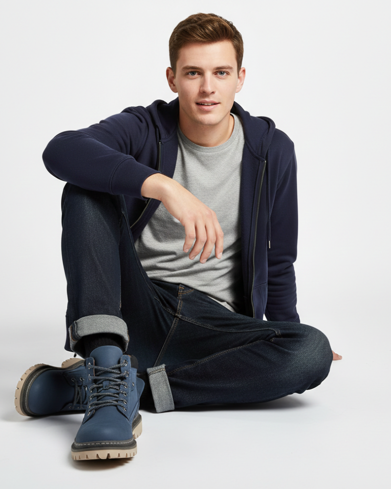 Ernie Botas de Pele Homem – Botins Elegantes e Confortáveis com Sola Duradoura