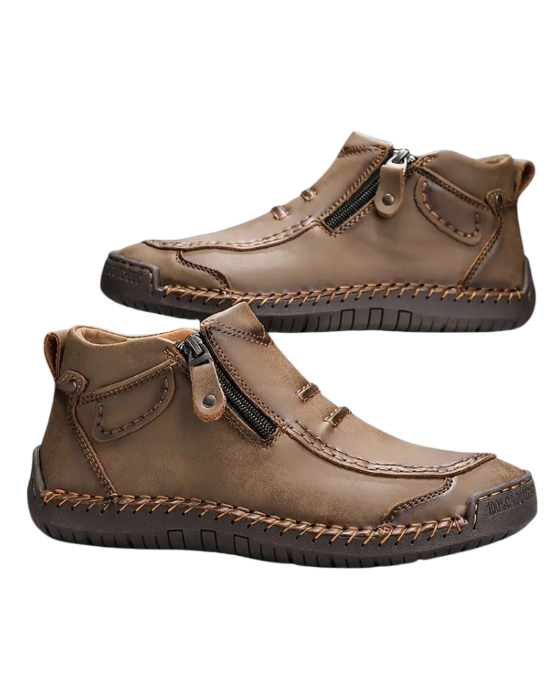 Παπούτσια Quinn Ανδρικά με Ορθοπεδική Στήριξη – Πλευρικό Φερμουάρ, Μακράς Διάρκειας Άνεση & Κομψό Στυλ