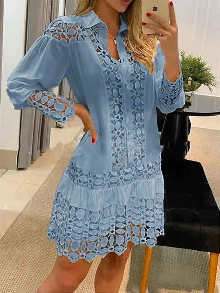 Marilou Robe Femme – Robe d’Été Légère & Élégante en Tissu Fluide pour Journées Ensoleillées