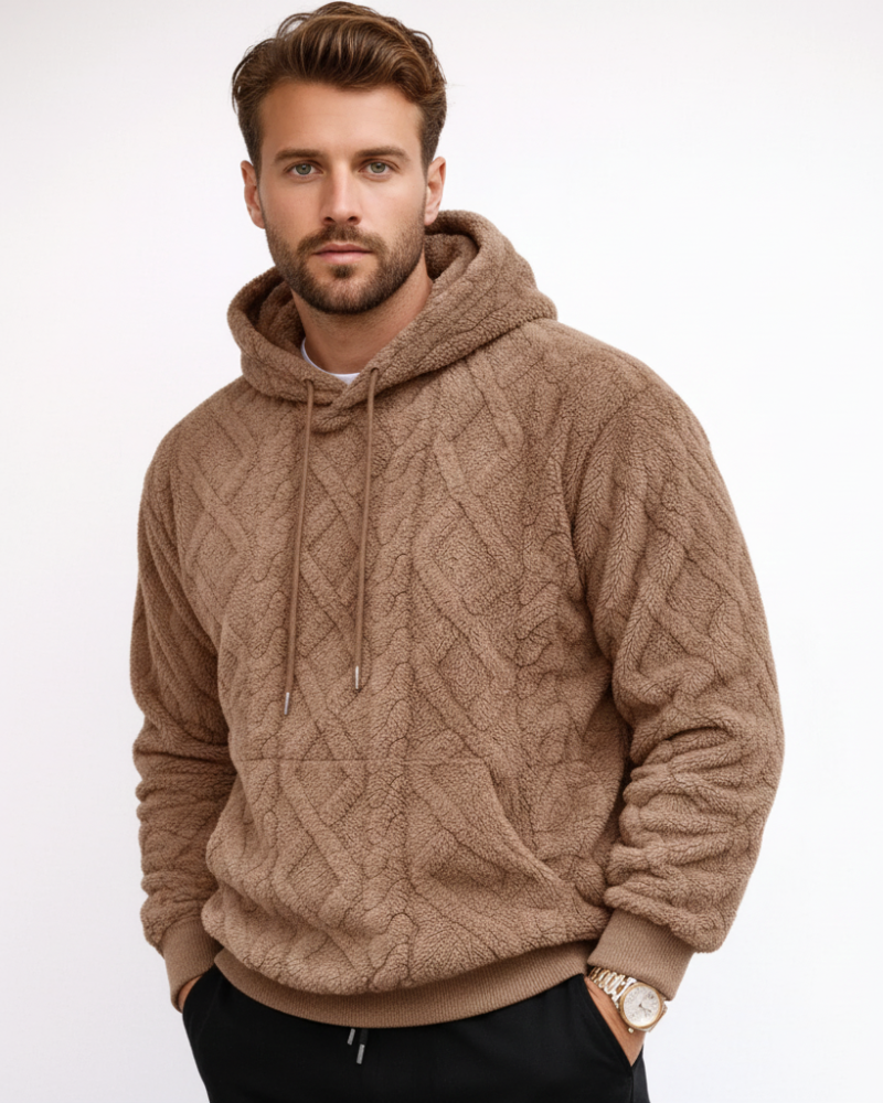 Ernie Sweat à Capuche Homme en Maille Fleece – Hoodie Chaud Casual & Streetwear Hiver