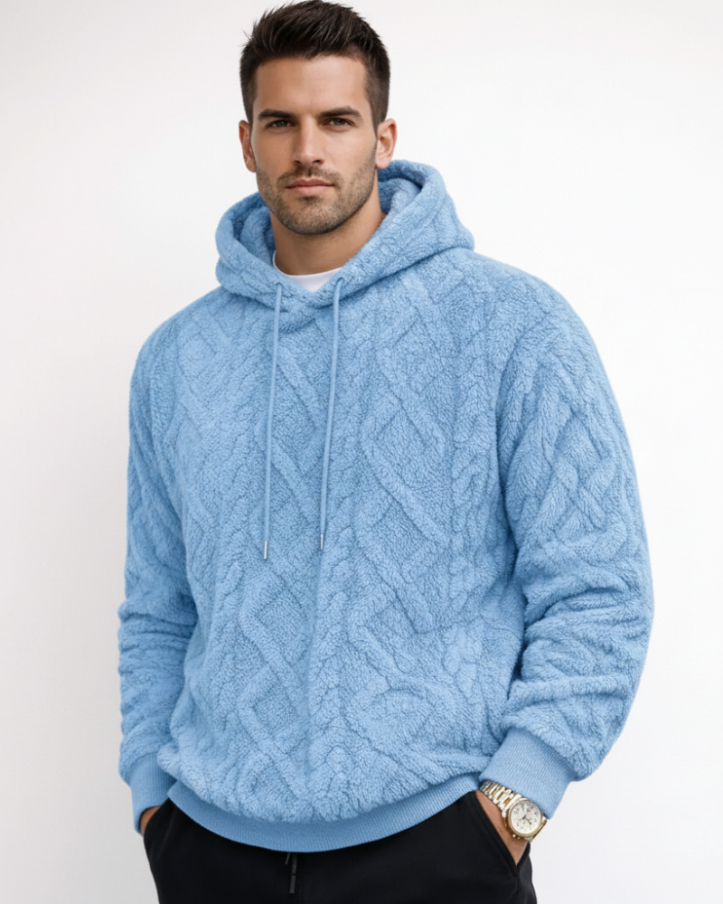 Ernie Sweat à Capuche Homme en Maille Fleece – Hoodie Chaud Casual & Streetwear Hiver