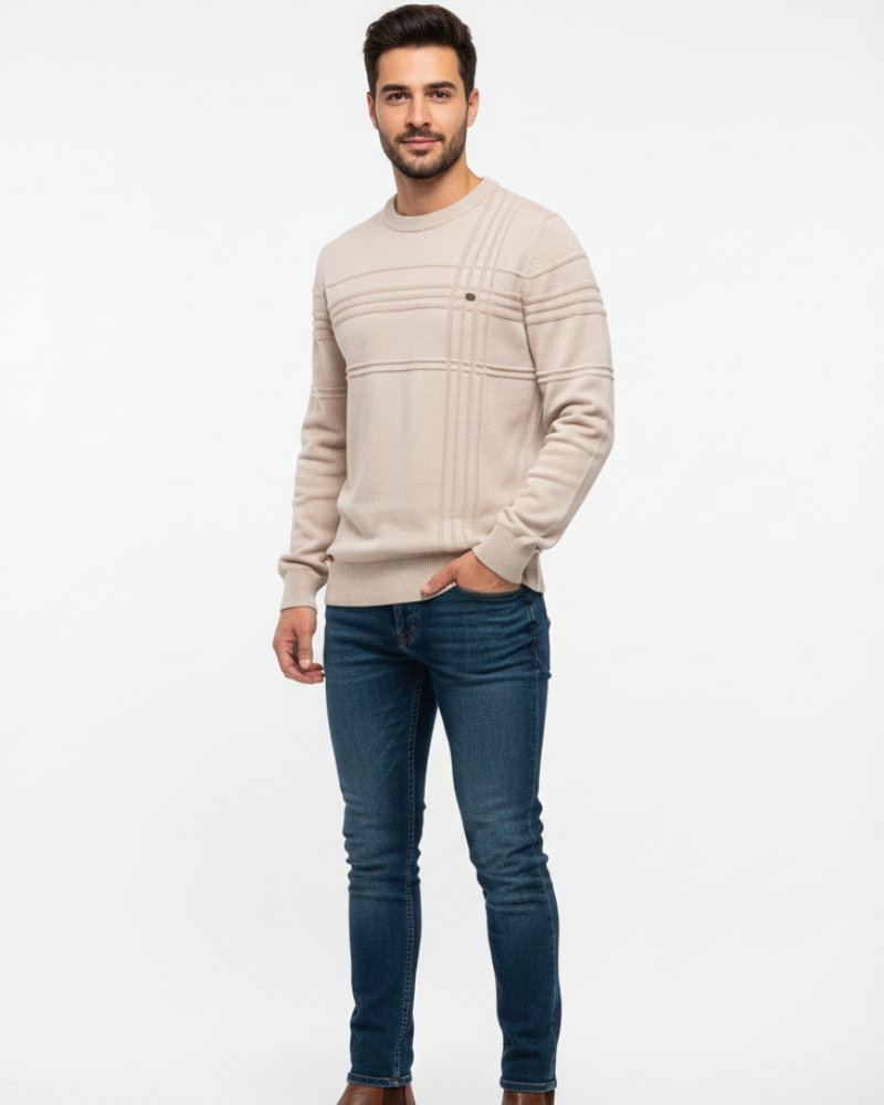 Hugo Herentrui Elegant – Zachte Poly-Katoen Tricot Regular Fit Casual & Chic Dagelijks