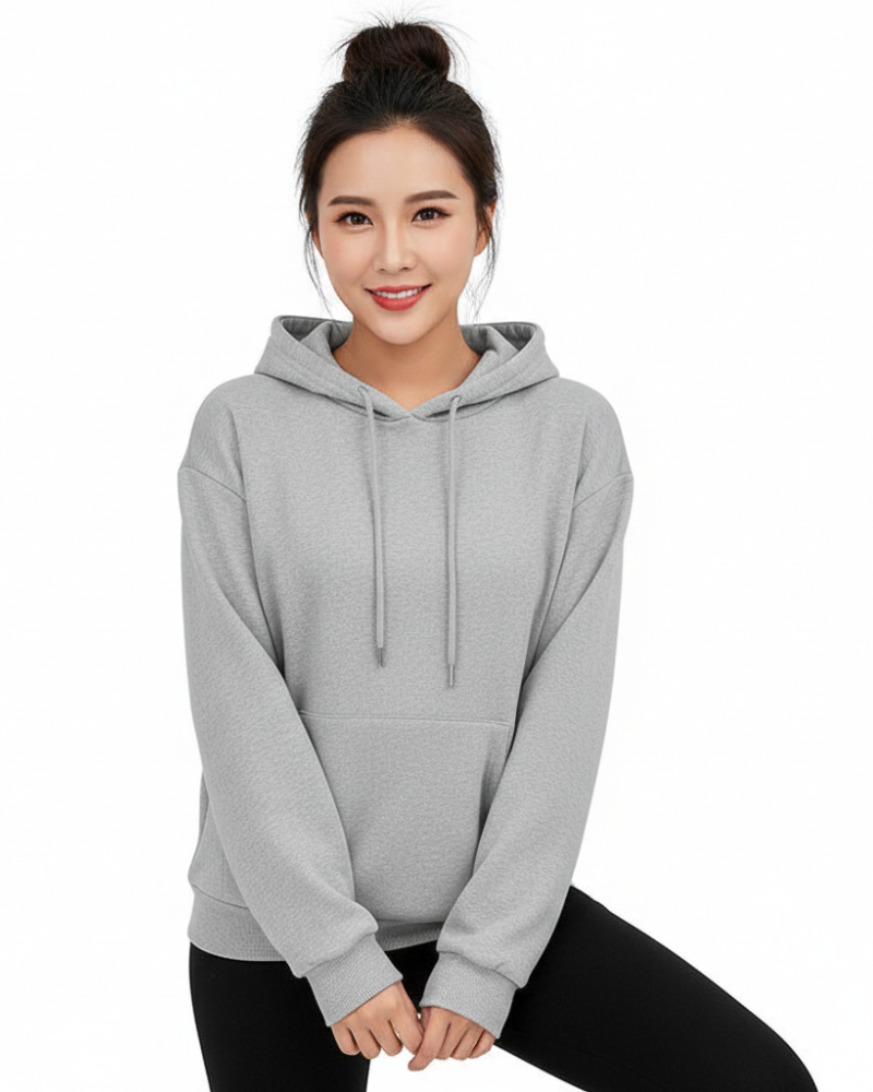 Chloe Dámska Mikina Classique – Pohodlná Mikina s Kapucňou a Klokaním Vreckom