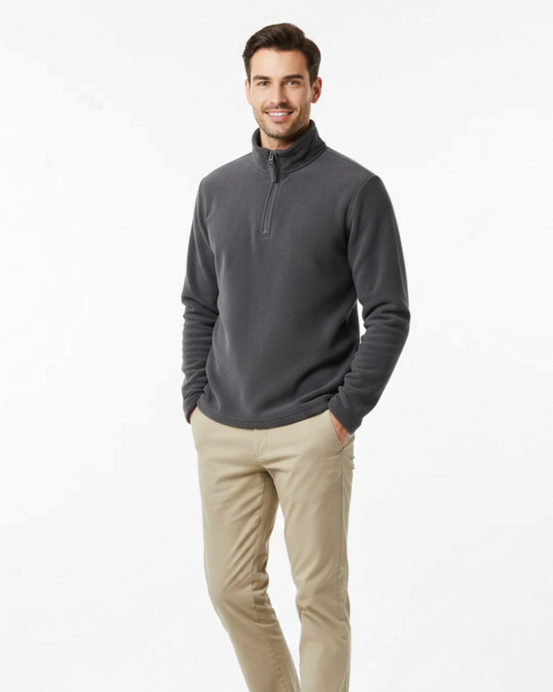 Callan Pull Polaire Half-Zip Homme – Léger, Chaud & Style Minimaliste Hiver
