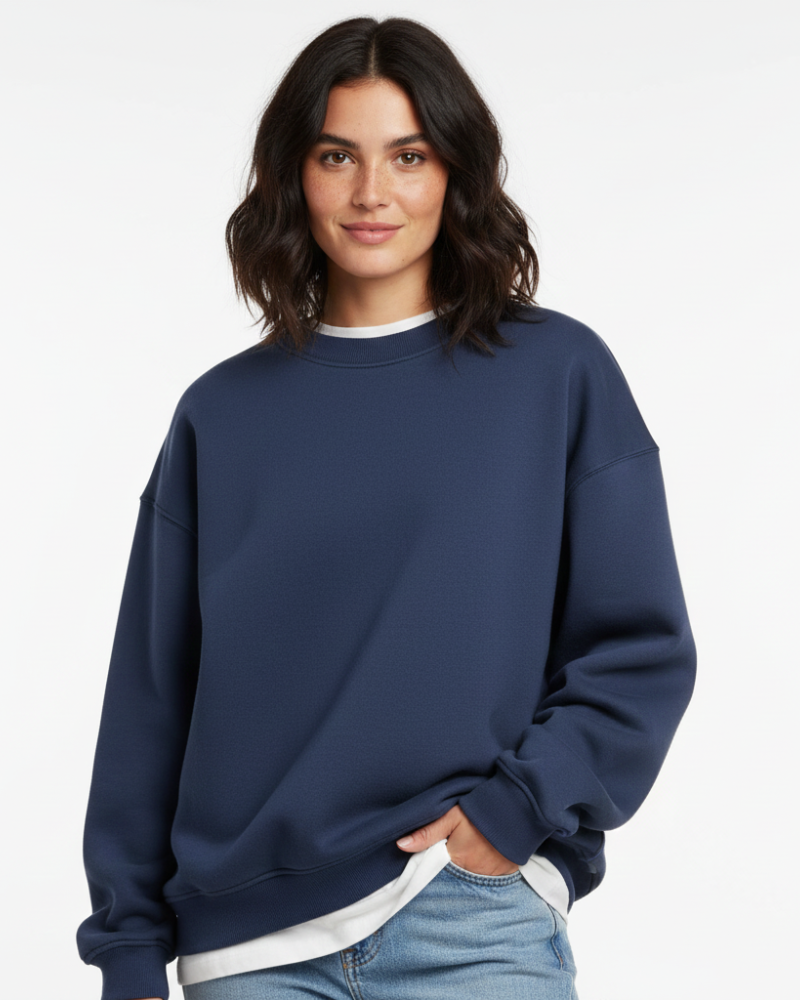 Rosie Pull Oversize Femme – Sweat Confortable à Col Rond avec Manches Longues & Coupe Décontractée