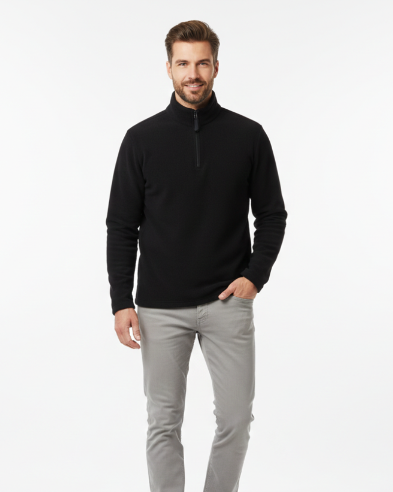 Callan Pull Polaire Half-Zip Homme – Léger, Chaud & Style Minimaliste Hiver