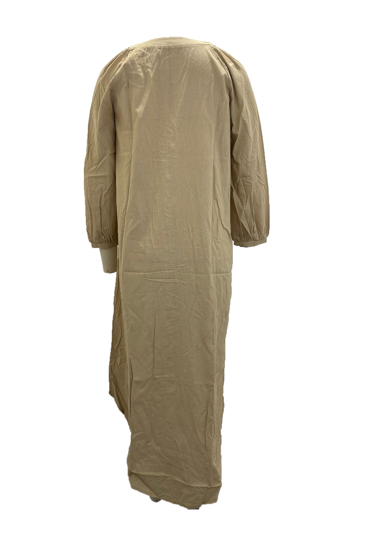 Női Ruha Veanna – Elegáns Hosszú Ujjú Ruha V-nyakú Gallérral és Gombolással