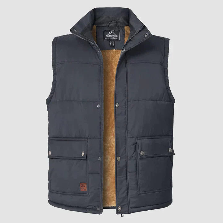 Mark Heren Gilet – Mouwloze Bodywarmer met Handige Zakjes & Dagelijks Comfort