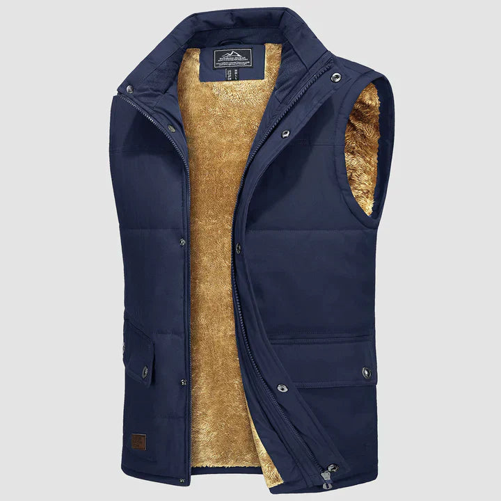 Mark Heren Gilet – Mouwloze Bodywarmer met Handige Zakjes & Dagelijks Comfort