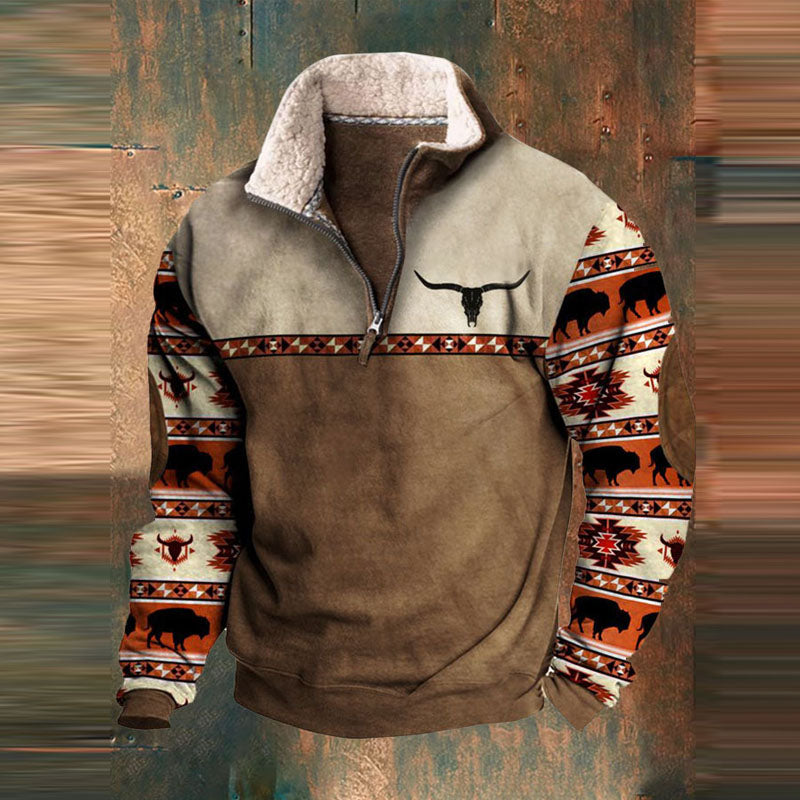 Ravos Pull Homme – Sweat Zippé Varm & Komfortabel med Moderne Stil til Efteråret