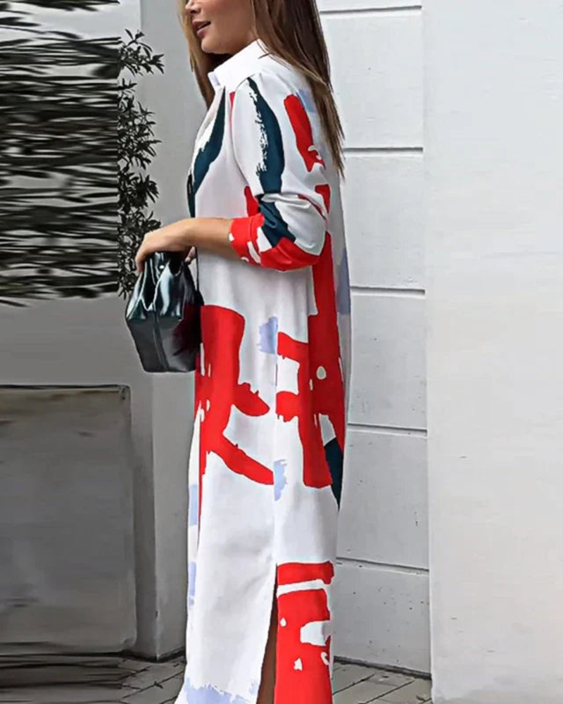 Vestido Elegante Elora para Mujer – Vestido Fluido con Bolsillos, Estilo Versátil y Confortable