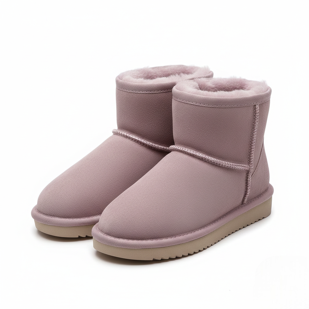 Zafira Dames Enkellaarzen Gevoerd met Fleece – Comfortabele Korte Laarzen met Suède Effect