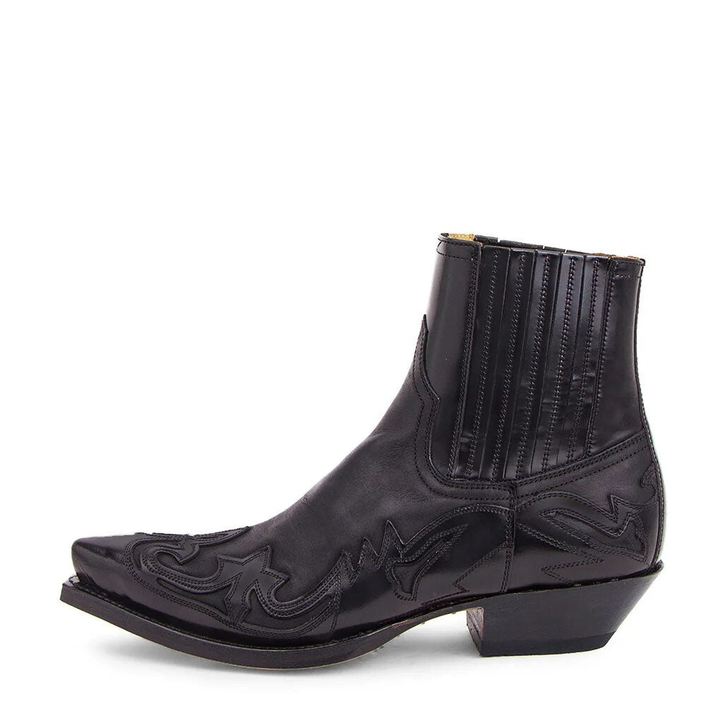 Nyomi Bottes Femme Western – Bottes de Cow-Boy en Cuir avec Semelle Antidérapante & Style Chic