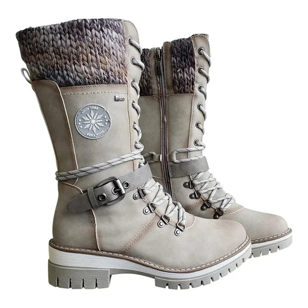 Kylee Bottes Hautes Femme Hiver – Élégantes avec Isolation Chaude, Doublure Confort & Fermeture Zippée
