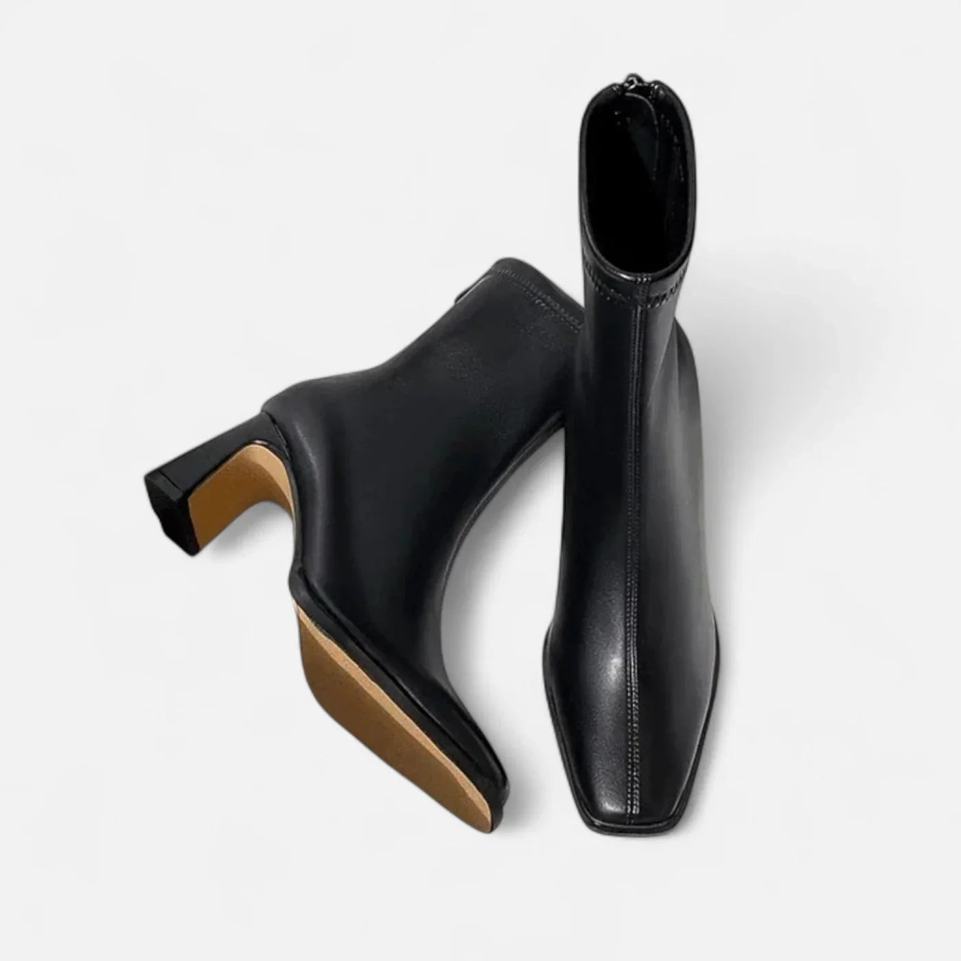 Madison Dámske Členkové Topánky – Vintage Zimné Členkové Topánky so Štvorcovou Špičkou, Teplou Podšívkou a Hrubým Opätkom