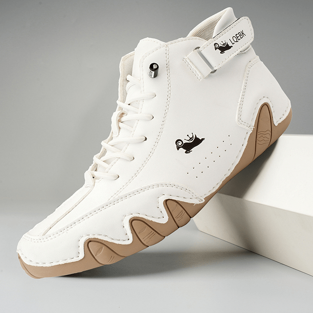 Eric Nahkakengät Nauhoilla Miehille – Hengittävät ja Mukavat Toimistotennarit Joka Päivään