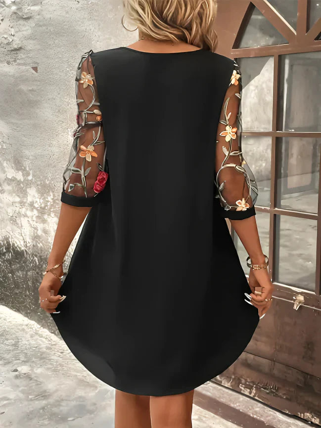 Sharina Dames Nachthemdjurk – Mini Zomerjurk met Bloemenprint & Licht Vloeiende Snit