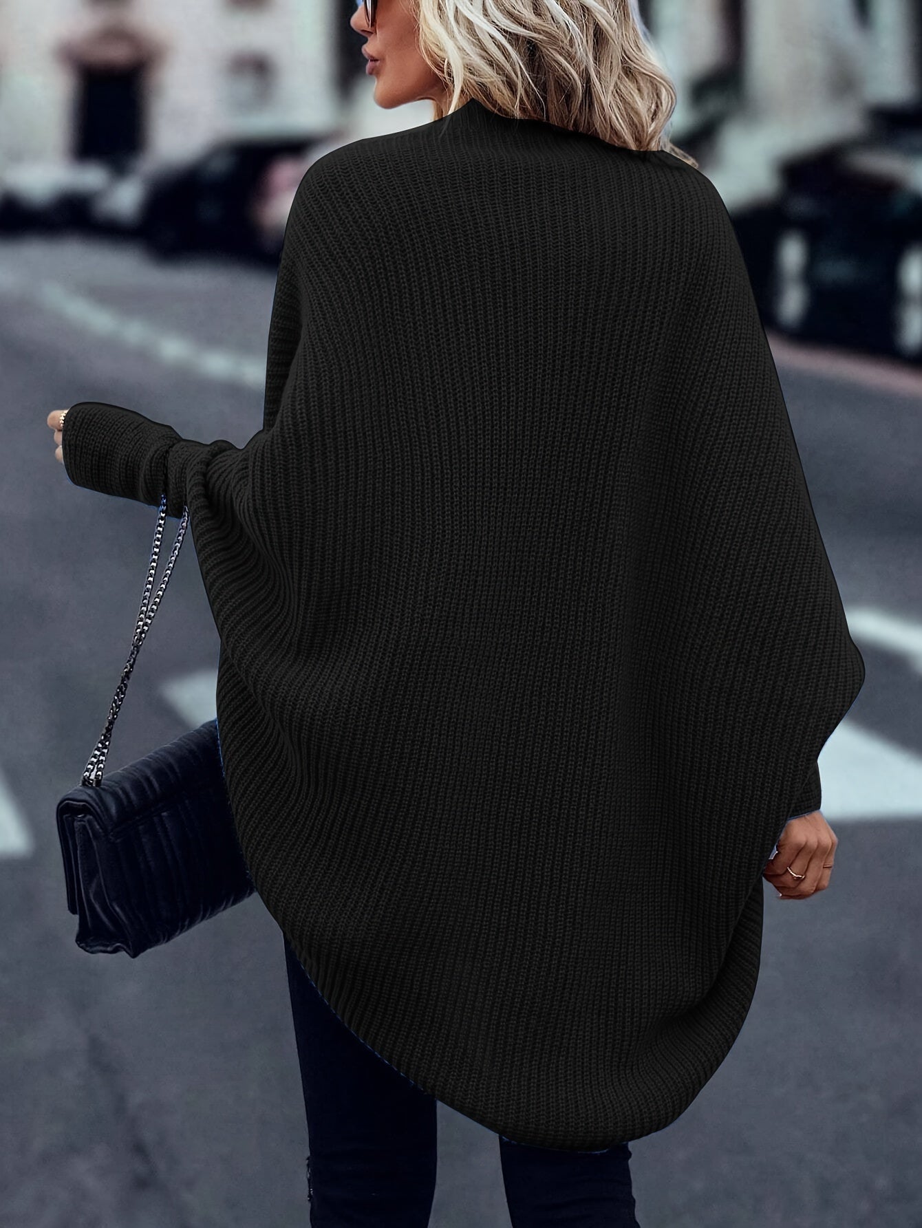 Madison Cardigan Tricoté Oversize pour Femme – Couche Hivernale Douce avec Coupe Décontractée et Ouverture sur le Devant