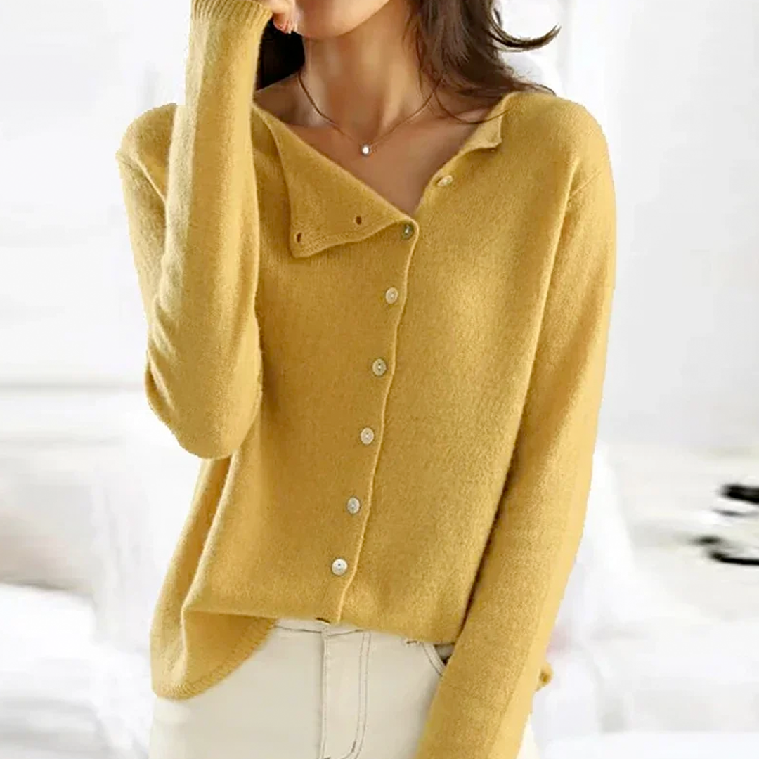 Heather Cardigan Femme – Elegantní svetr z jemné vlny s elegantním zapínáním a luxusním pohodlím