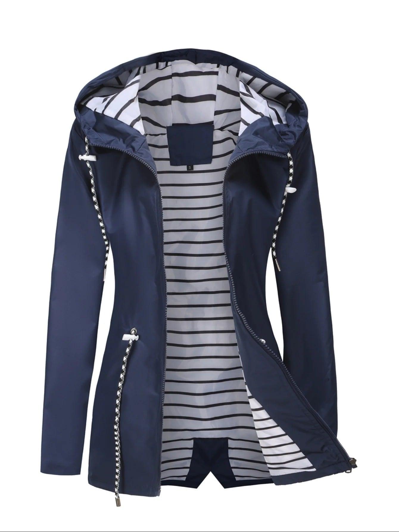 Arianna Dámska Nepremokavá Vesta – Ľahký Kabát s Kapucňou a Pohodlnou Podšívkou na Jeseň