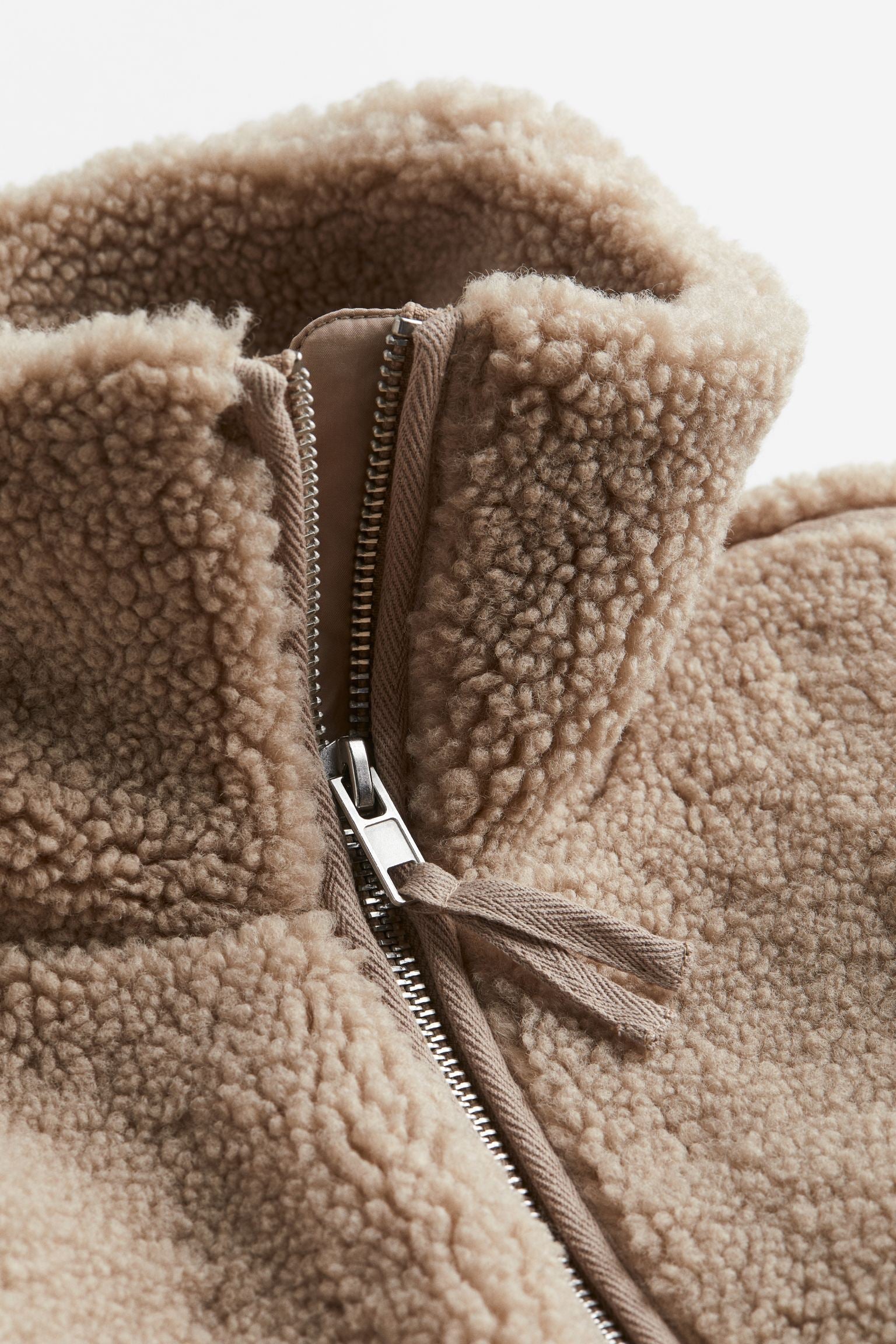 Fely Teddyjakke for kvinner – varm oversized kåpe med høy krage og ultramykt stoff