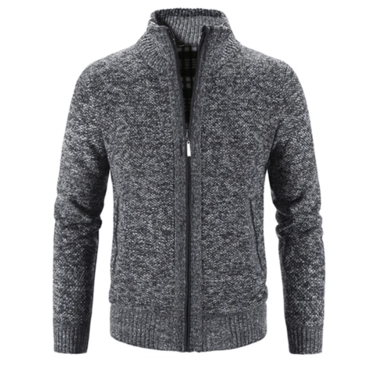 Hayden Cardigan Homme Col Montant – Elegantní a pohodlná pletená bunda na zimu