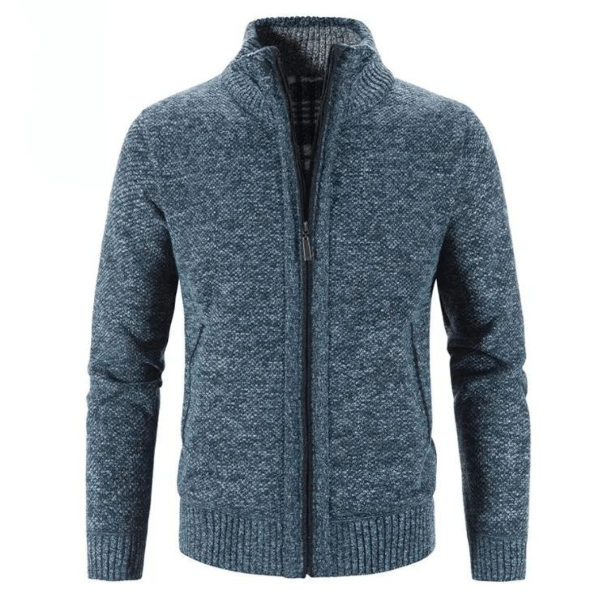 Hayden Cardigan Homme Col Montant – Elegantní a pohodlná pletená bunda na zimu