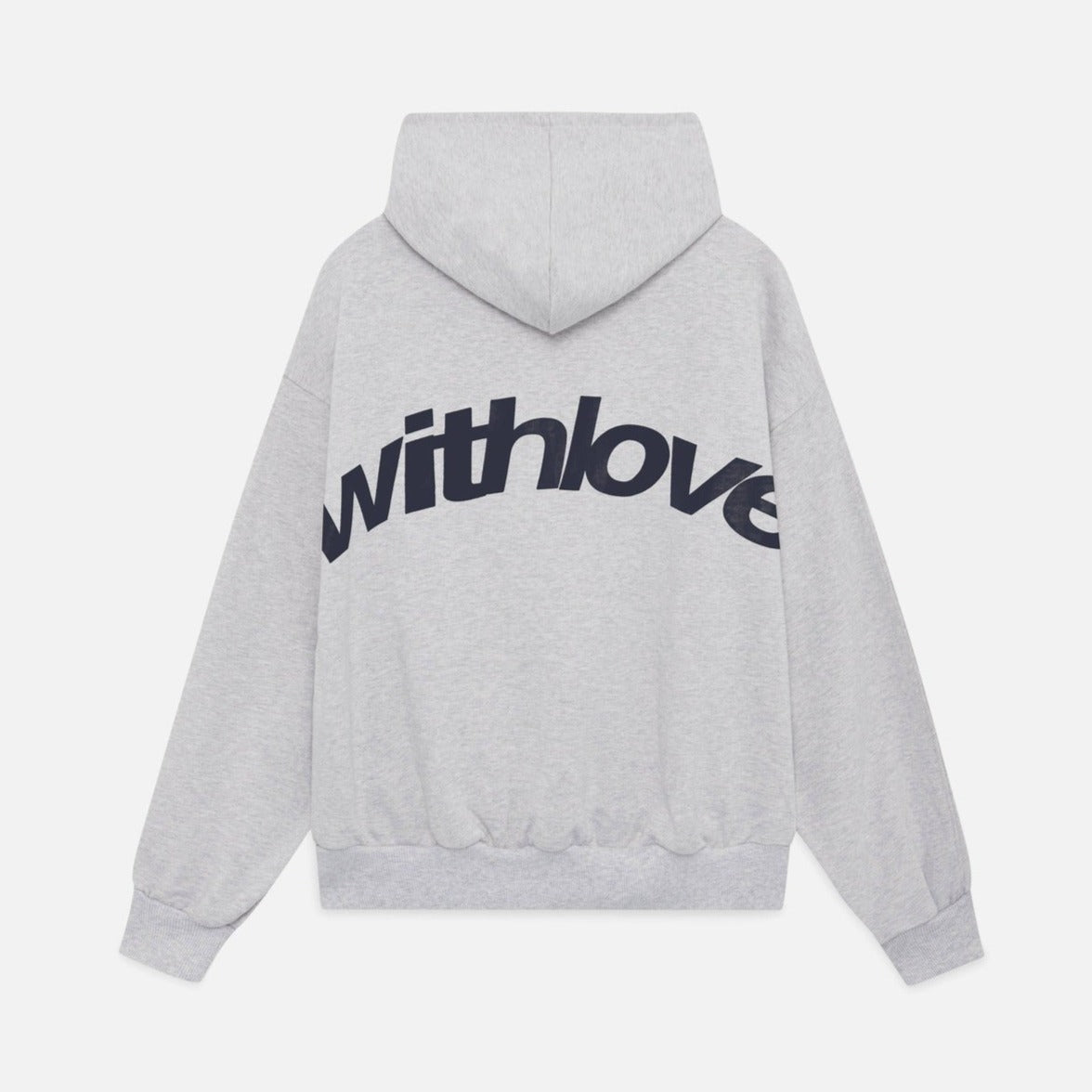 Kenna Sweat à Capuche Femme – Hoodie Gris Chiné 100% Coton, Minimaliste & Confortable