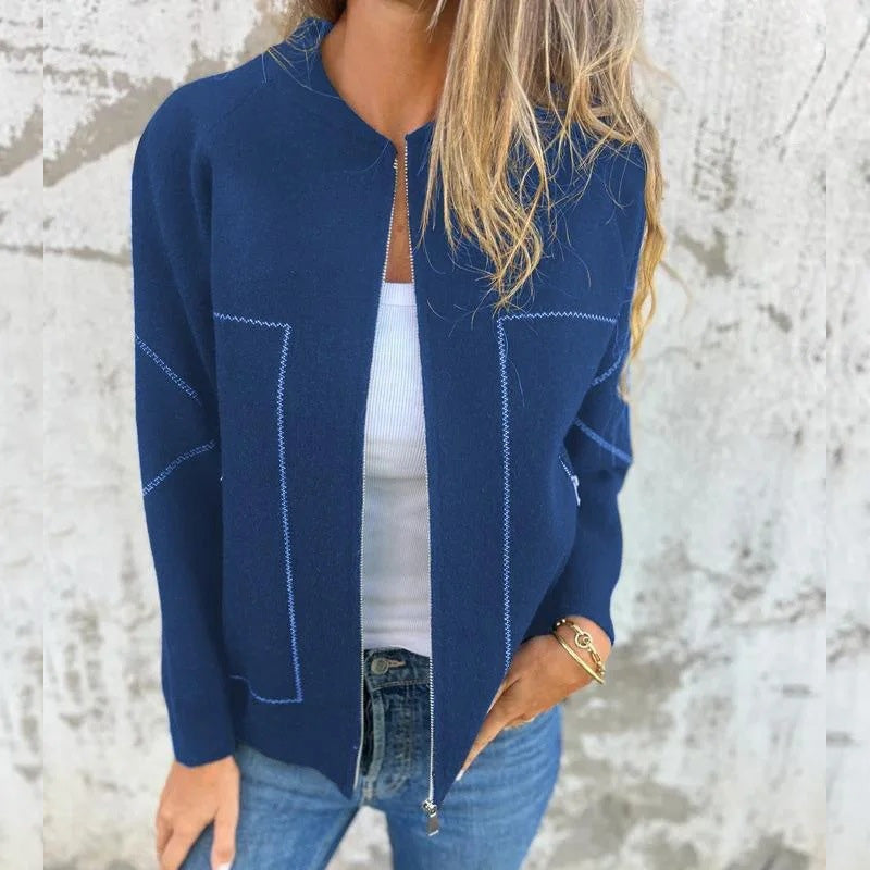 Amina Veste Zippée Femme – Ciepły wodoodporny płaszcz z izolowaną podszewką