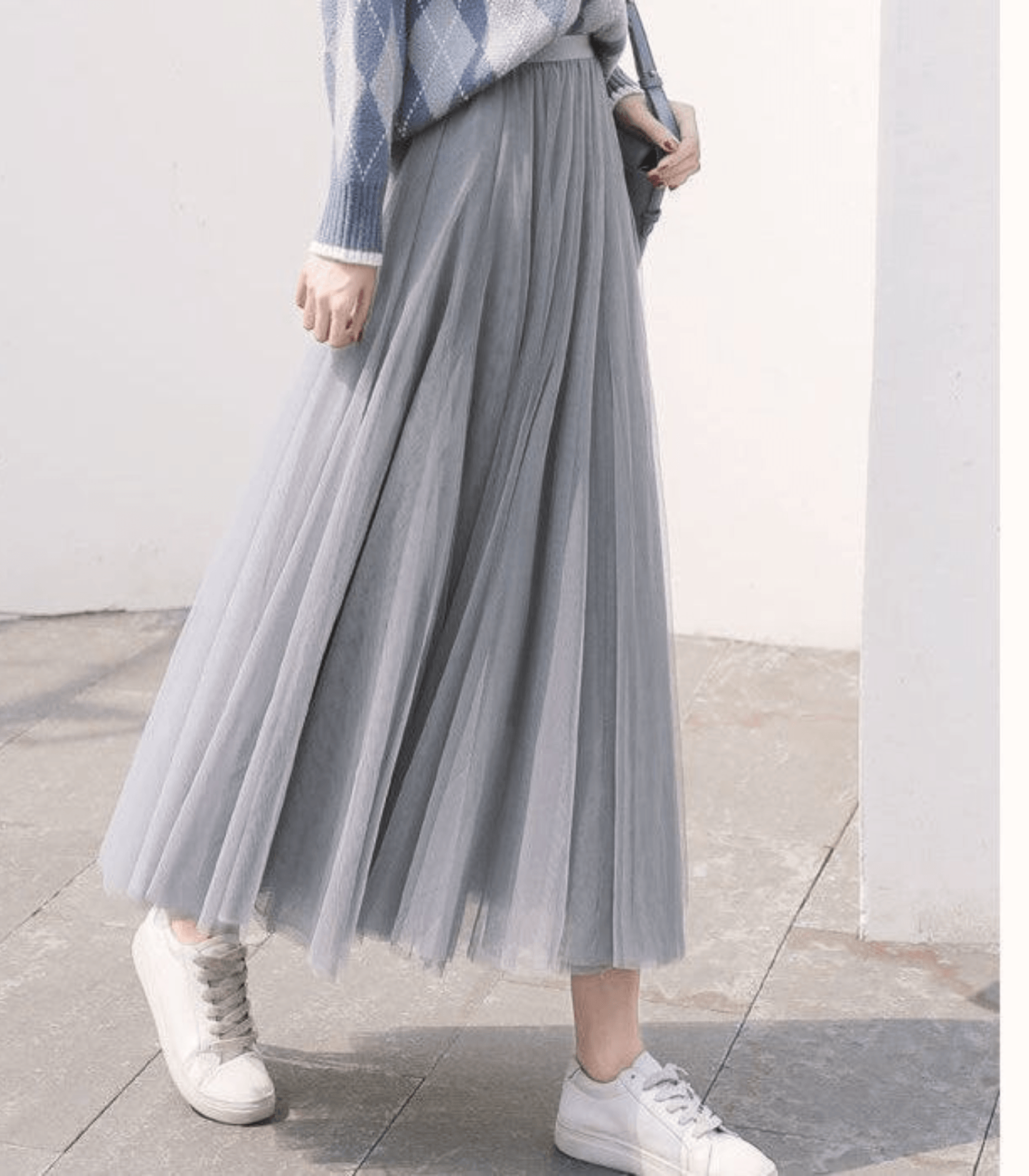 Shandria Jupe en Tulle Femme – Jupe Midi Légère en Tulle et Polyester, Coupe Élégante et Fluide