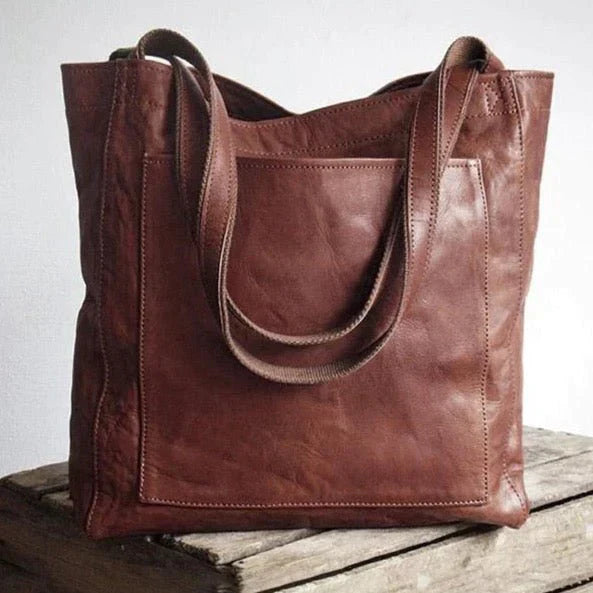 Borsa tote da donna Noelle – Grande borsa a mano in vera pelle con scomparti e manici lunghi