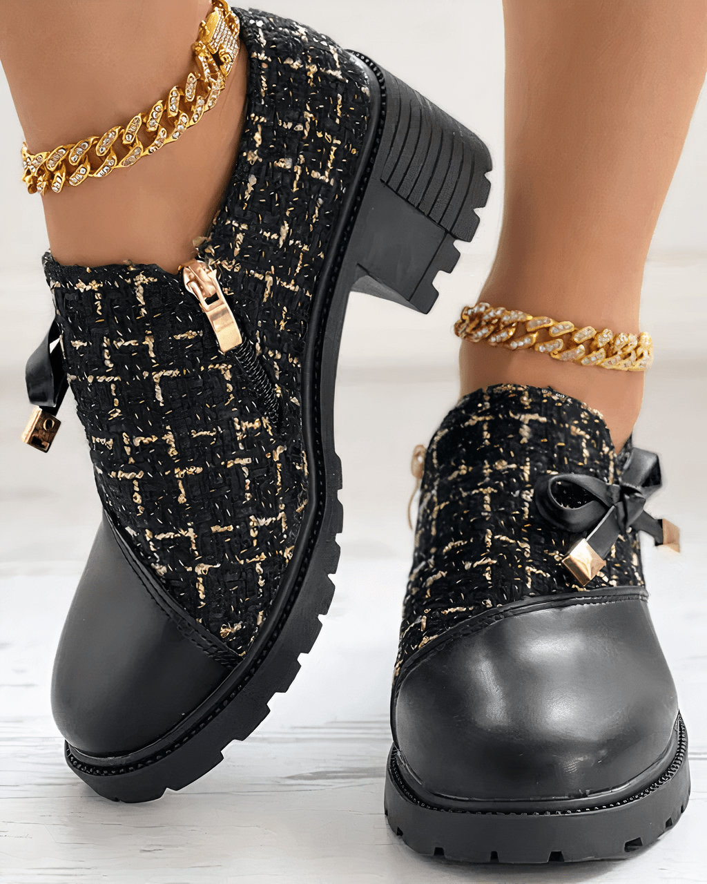 Tiana Elegante Mocassins Dames – Stijlvolle schoenen met lage hak voor werk, evenementen & dagelijks comfort