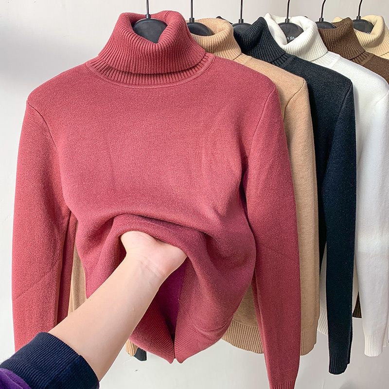 Milani Pull Col Roulé Ženy – Teplá fleecová mikina a volný zimní střih