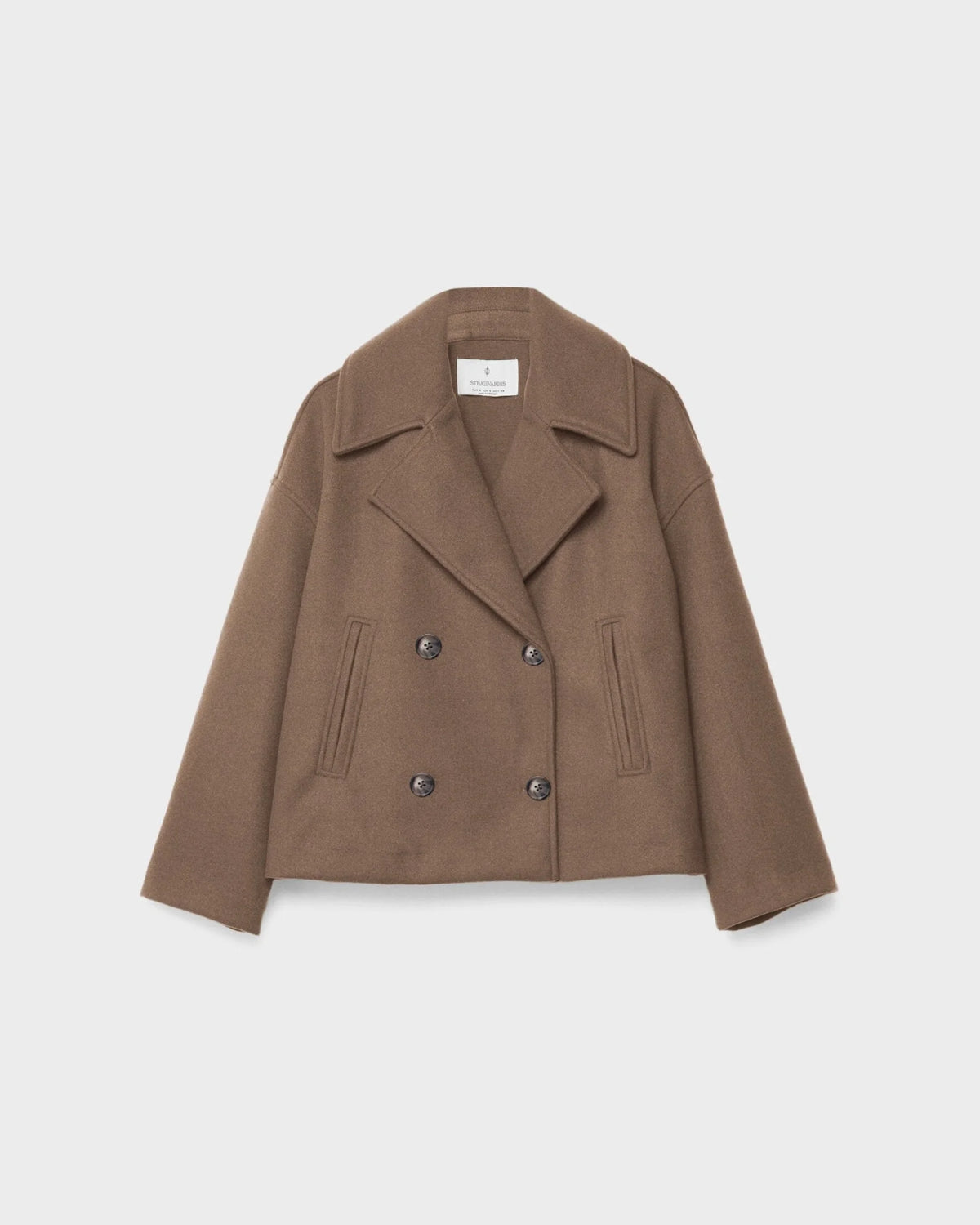 Vanessa Veste Femme – Jachetă scurtă încrucișată din lână elegantă și călduroasă pentru iarnă