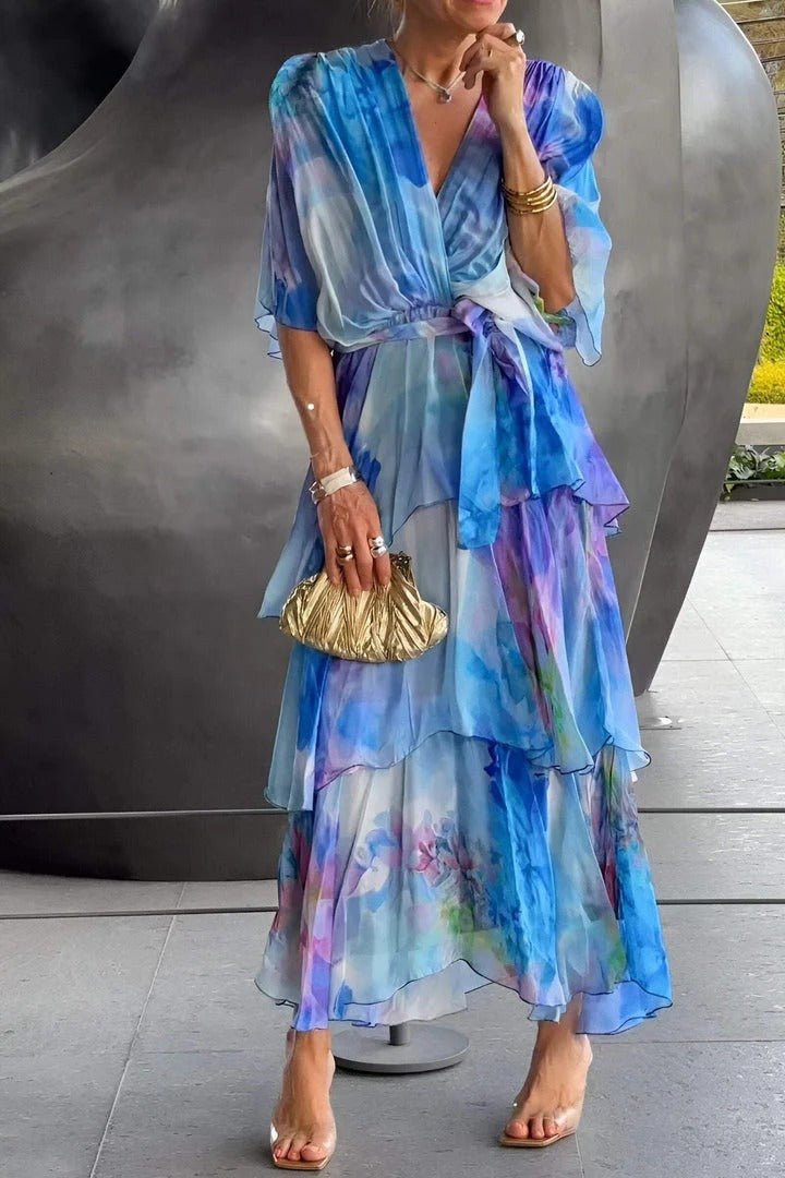 Anya Vestido Maxi Mujer – Vestido Largo Elegante y Fluido para Verano, Chic y Confort en el Día a Día