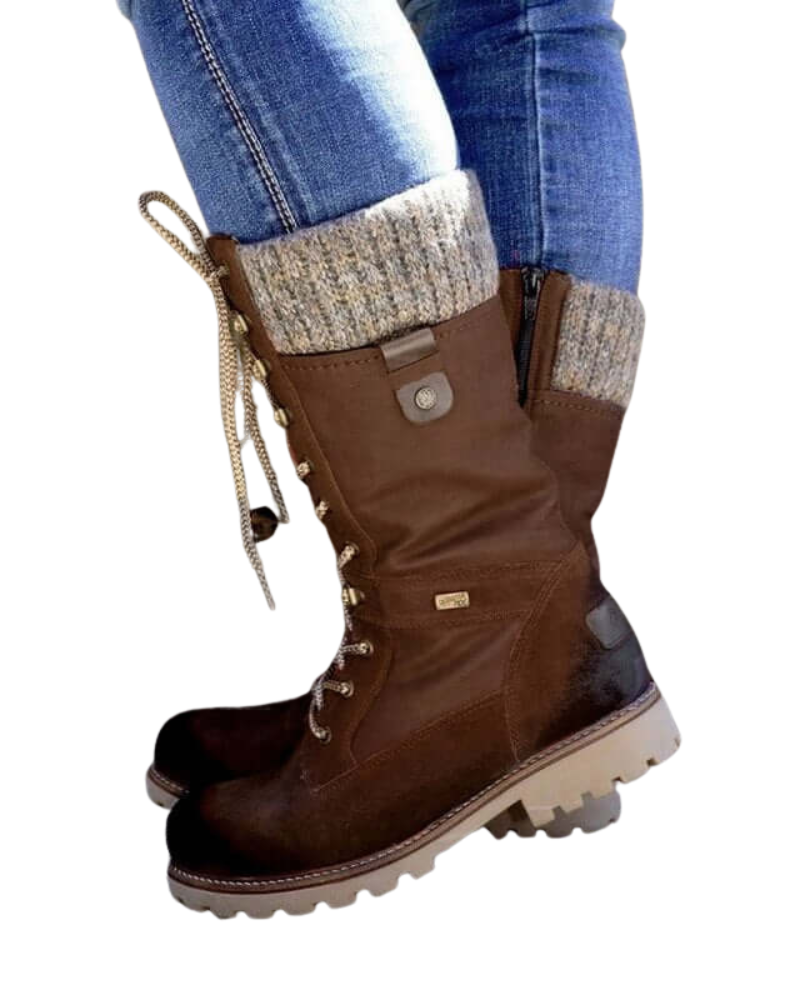 Жіночі зимові чоботи Gretta – водонепроникні теплі чоботи з протиковзкою підошвою та шнурівкою