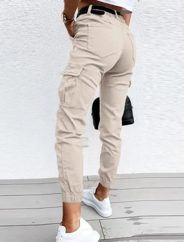 Jordyn Pantalon Cargo Taille Haute Femme – Komfort, Trendy Stil & Funktionelle Lommer