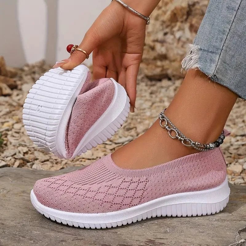 Dámske slip-on tenisky Dina – Ľahké, pohodlné, priedušné a pružné topánky bez šnúrok